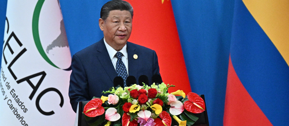El presidente chino, Xi Jinping, en la apertura de la IV Reunión Ministerial del Foro de China y la Comunidad de Estados Latinoamericanos y Caribeños (CELAC)