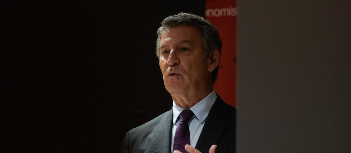 El presidente del PP, Alberto Núñez Feijóo