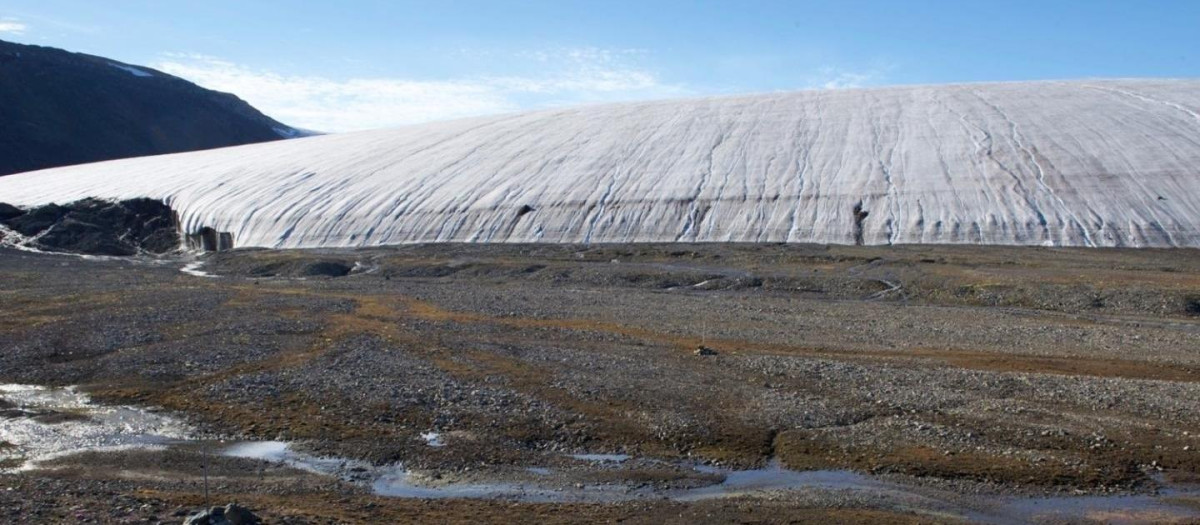 Glaciar Walker, en la Antártida