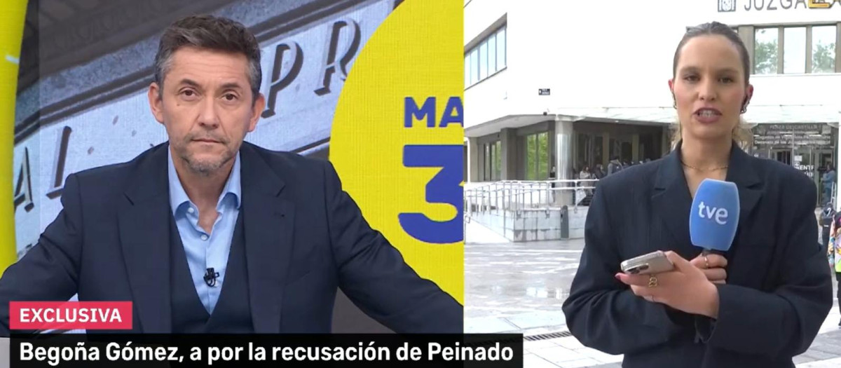 Javier Ruiz, presentador de Mañaneros360, en el programa de este miércoles
