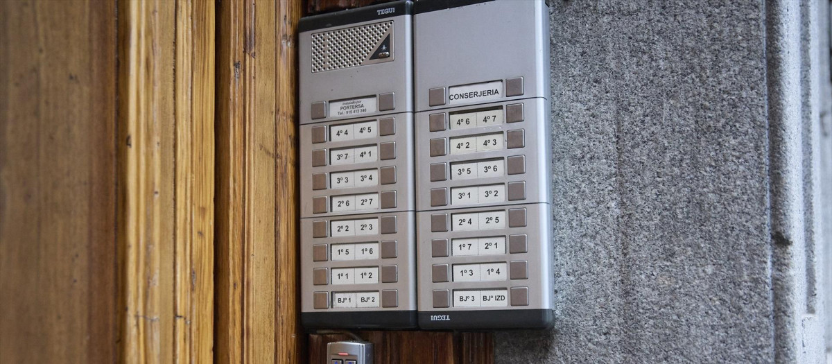 Telefonillo de un bloque de vivienda