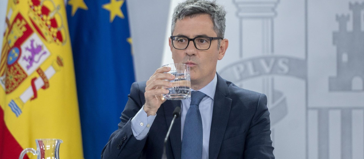 El ministro de la Presidencia, Justicia y Relaciones con las Cortes, Félix Bolaños