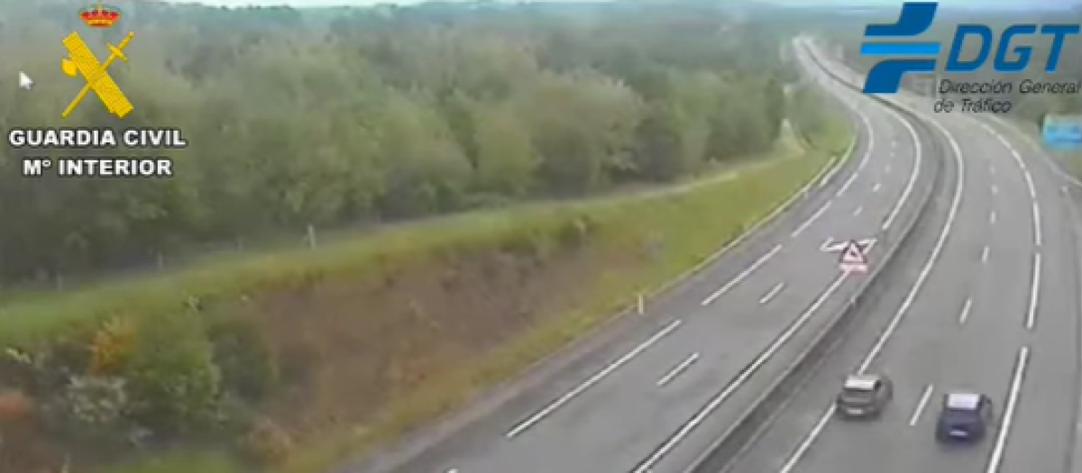 Imágenes del vídeo facilitado por la Guardia Civil