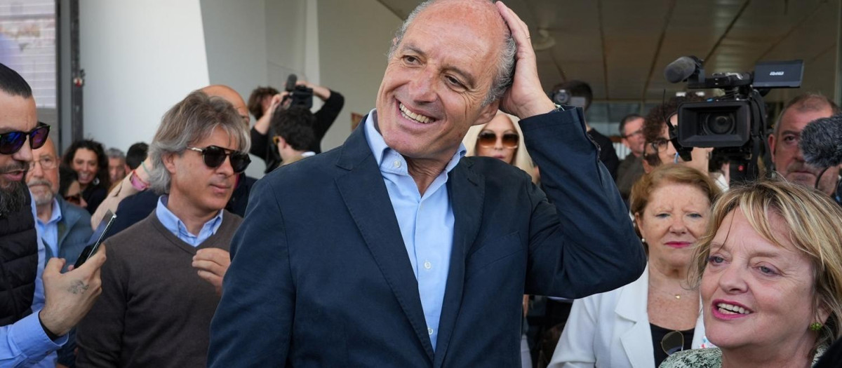 Francisco Camps, en el acto que organizó en el Puerto de Valencia