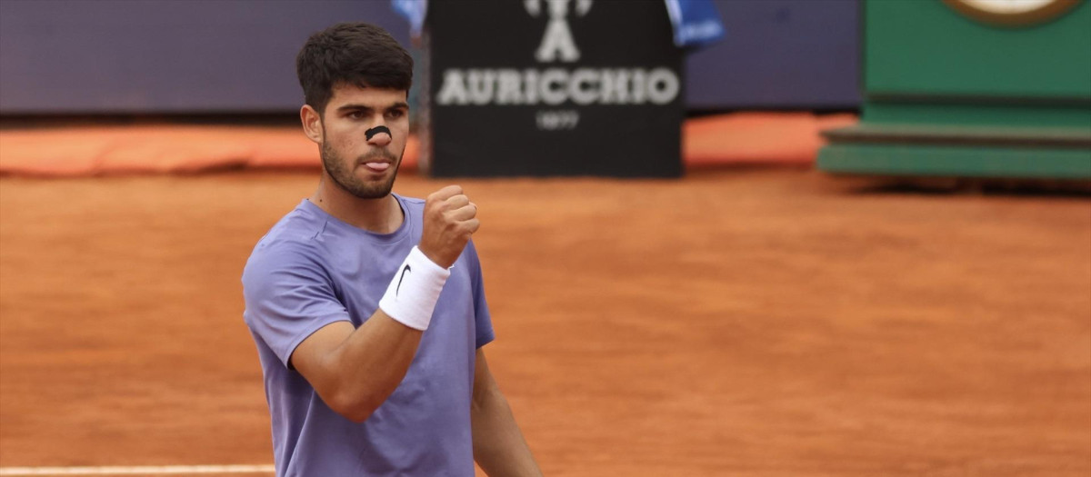 Carlos Alcaraz en el Masters 1000 de Roma