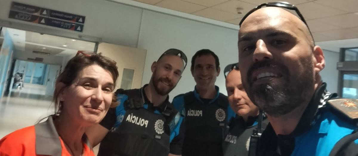 Sanitarios y policías que intervinieron en el parto de una mujer en valladolid