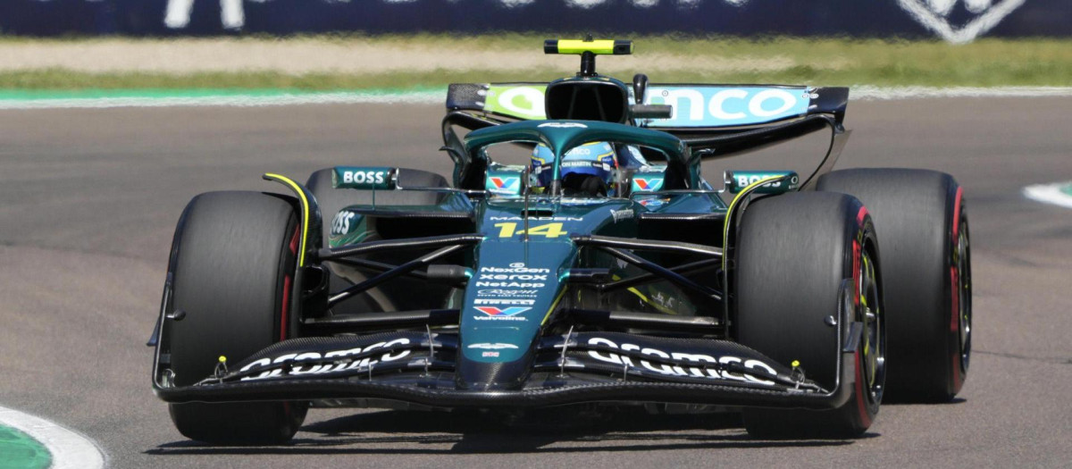 Fernando Alonso en el Gran Premio de Emilia Romagna