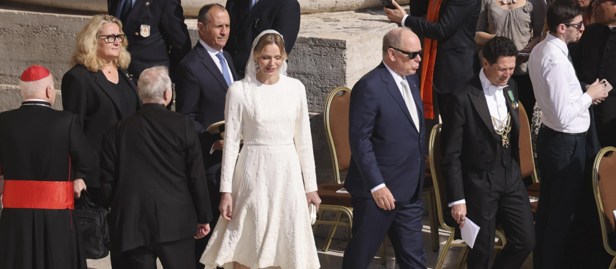 Charlene de Mónaco, entre las asistentes a la misa inaugural del Papa León XIV