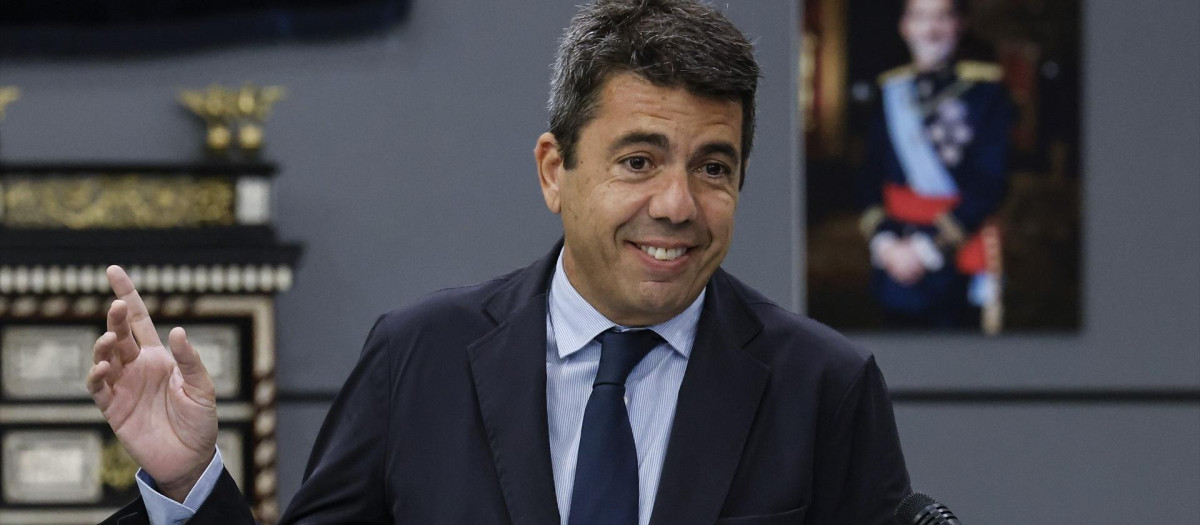 (Foto de ARCHIVO)
El presidente de la Generalitat Valenciana, Carlos Mazón, en un acto la pasada semana