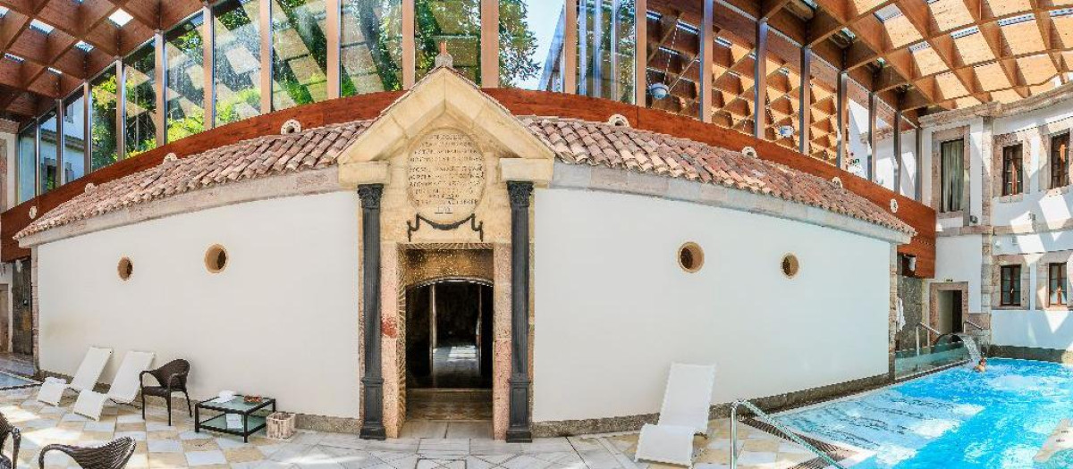 Centro termal en Las Caldas (Asturias).