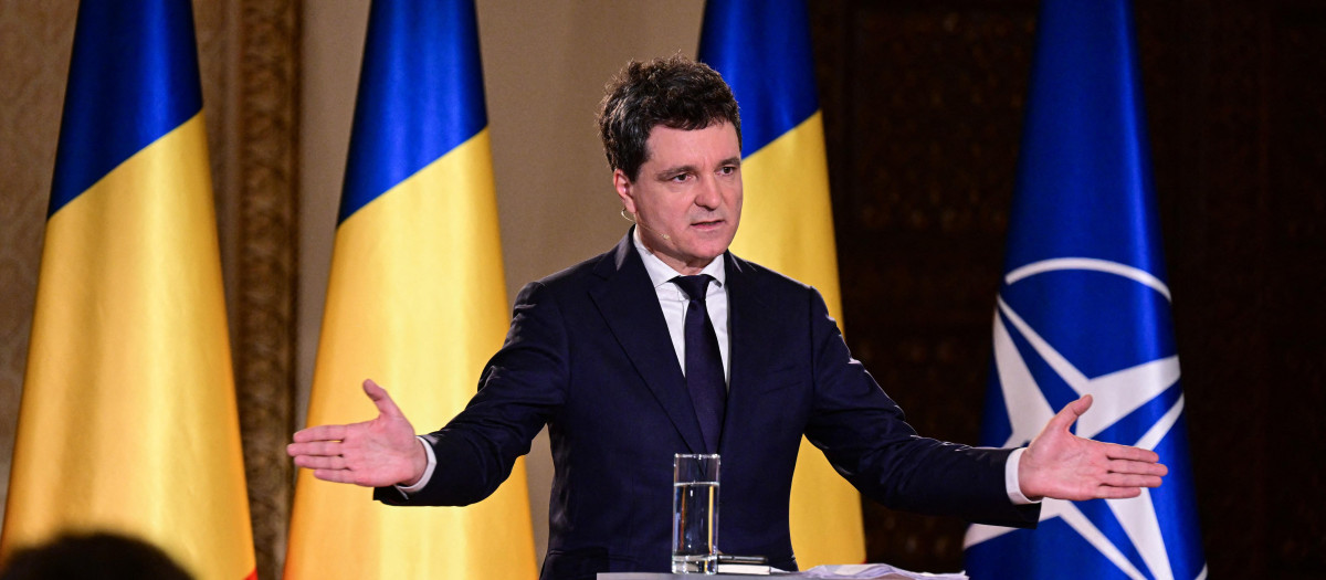 El ganador de las elecciones de Rumanía, Nicusor Dan, en Bucarest