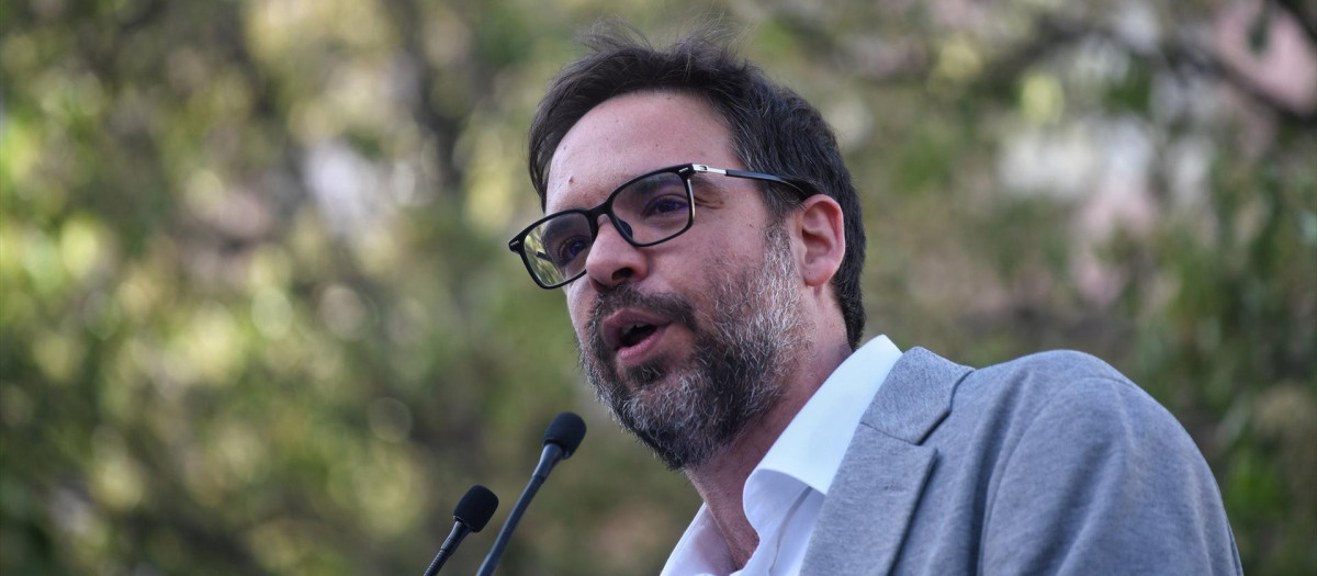 El presidente de Renfe, Álvaro Fernández Heredia, durante un acto de Más Madrid