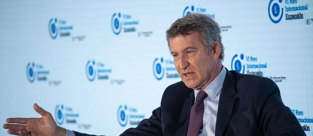 El presidente del Partido Popular, Alberto Núñez Feijóo,