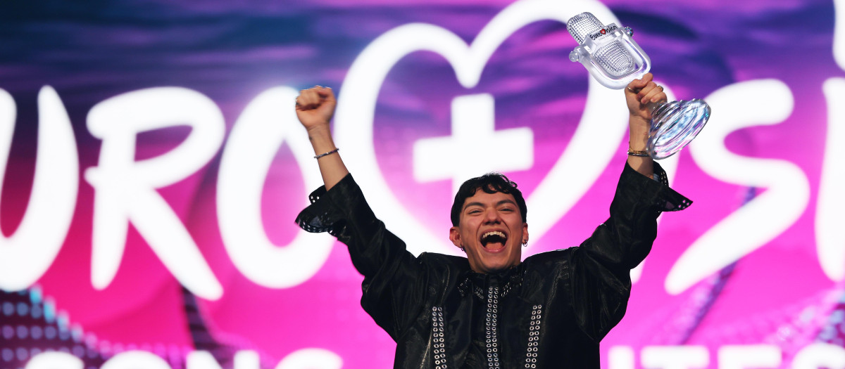JJ durante Eurovisión 2025
