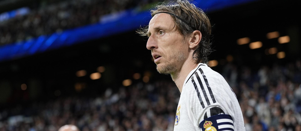 Luka Modric, en un partido con el Real Madrid