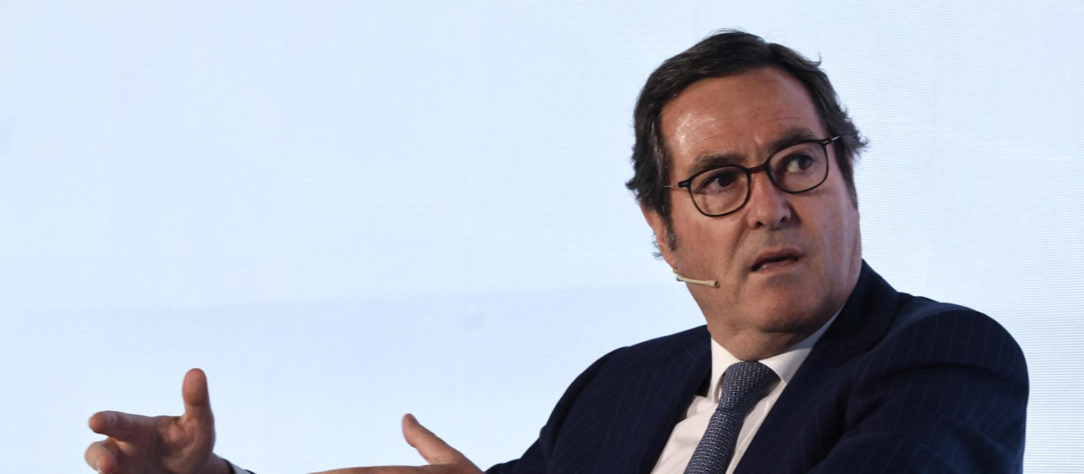 El presidente de la CEOE, Antonio Garamendi.