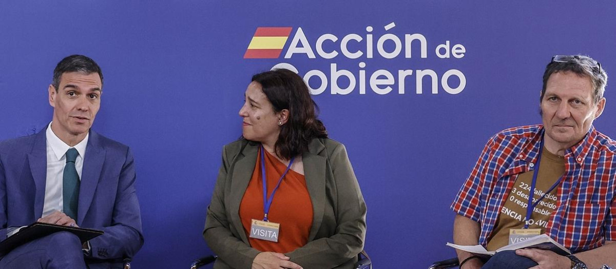 Sánchez, reunido con asociaciones de víctimas de la dana de Valencia, este jueves