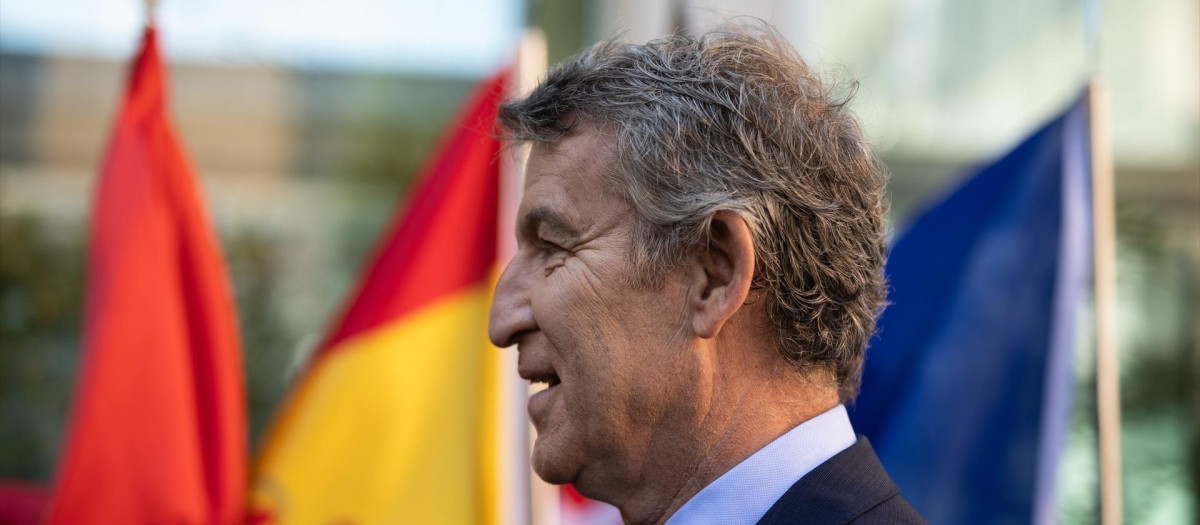 El presidente del Partido Popular, Alberto Núñez Feijóo