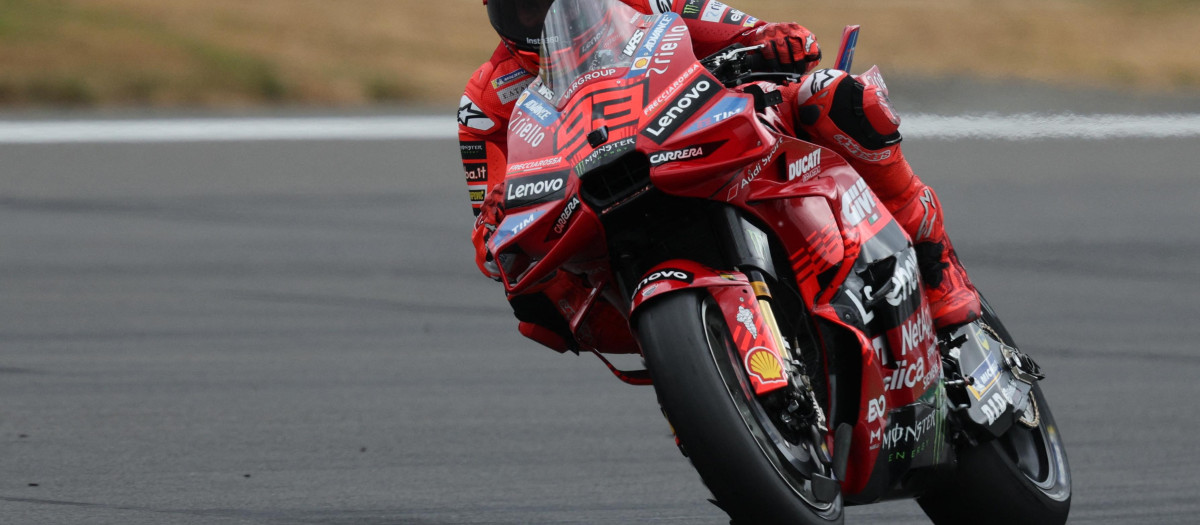 Marc Márquez, durante el GP de Gran Bretaña