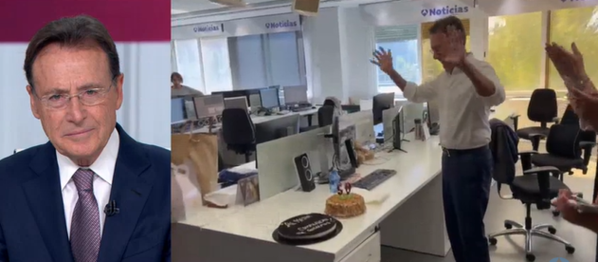 Matías Prats durante el homenaje de Antena 3 Noticias