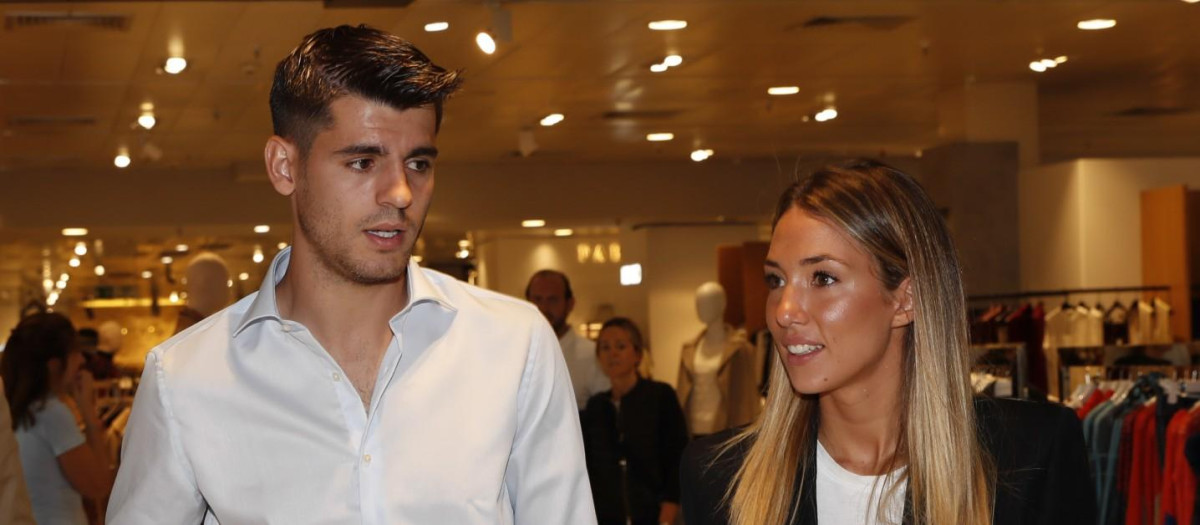 Morata y Alice Campello