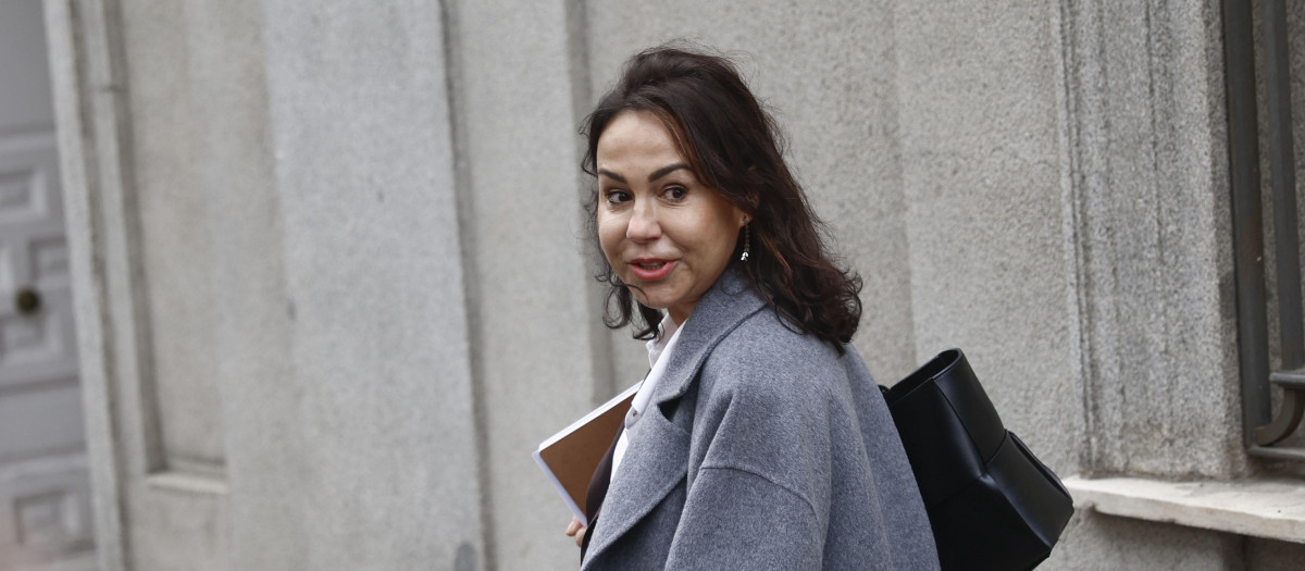 La ex presidenta de ADIF Isabel Pardo de Vera a su llegada al Tribunal Supremo