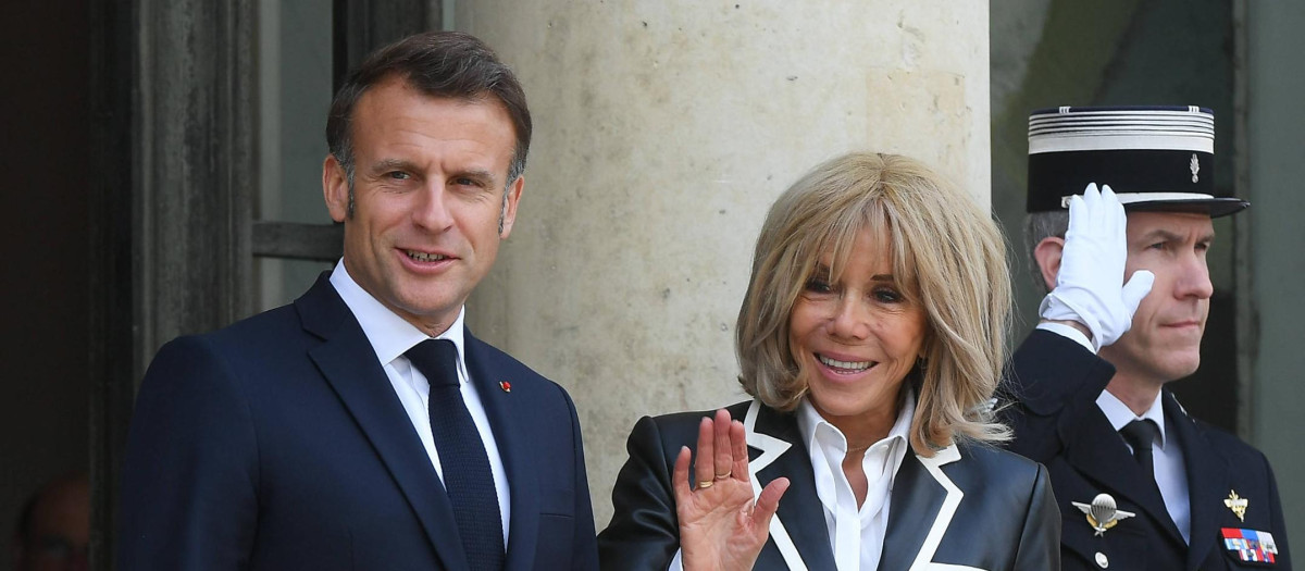 Emmanuel y Brigitte Macron