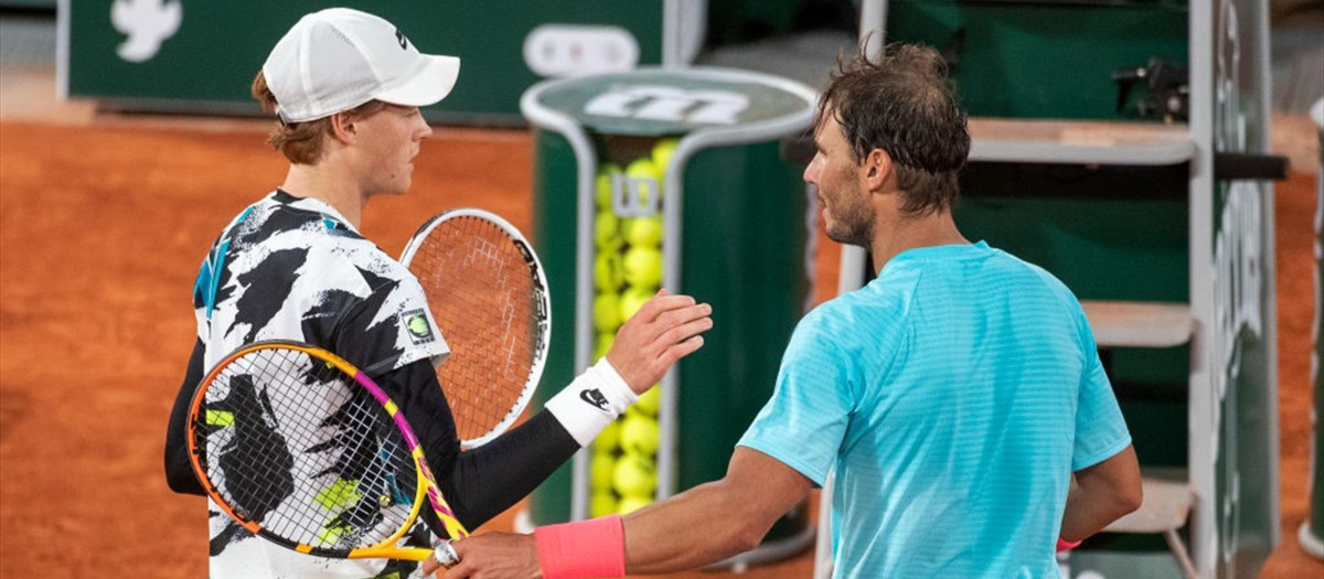 Jannik Sinner y Rafa Nadal se han enfrentado en numerosas ocasiones