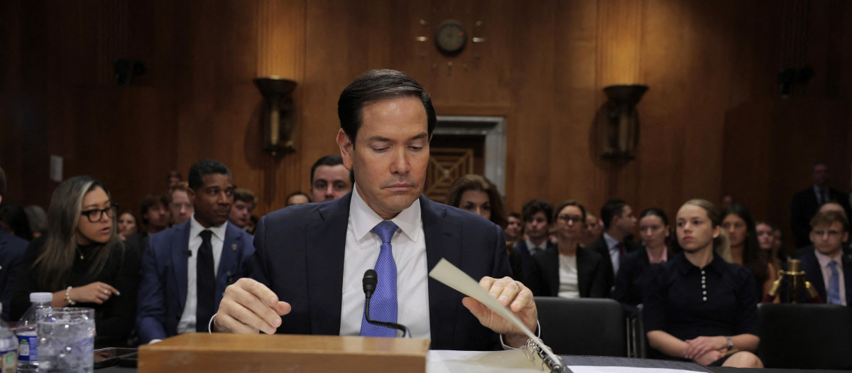 El secretario de Estado de EE. UU., Marco Rubio, en Washington, D.C.