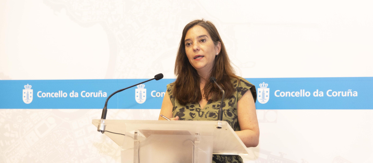 La alcaldesa de La Coruña, Inés Rey