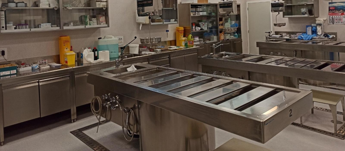 Una sala del Instituto de Medicina Legal.