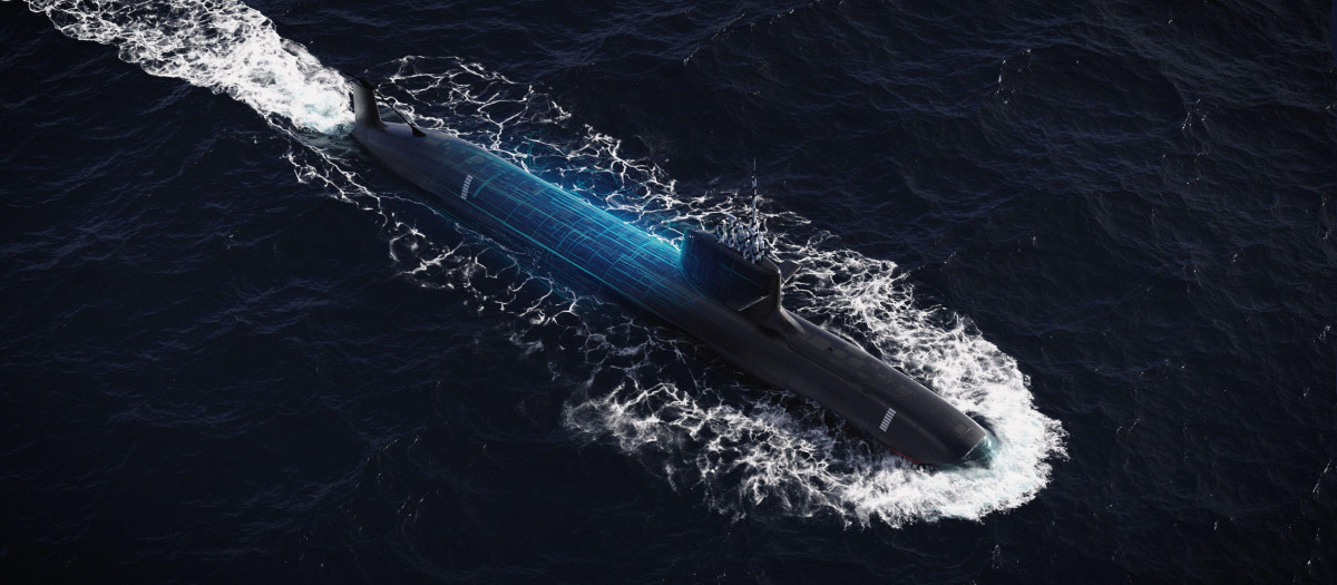 Imagen con la que Navantia "vende" la candidatura del submarino S-80 para la Marina canadiense