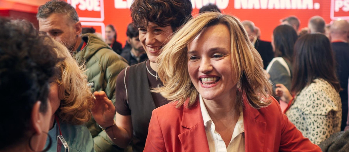 La secretaria general del PSOE de Aragón, ministra de Educación, Formación Profesional y Deportes y portavoz del Gobierno, Pilar Alegría