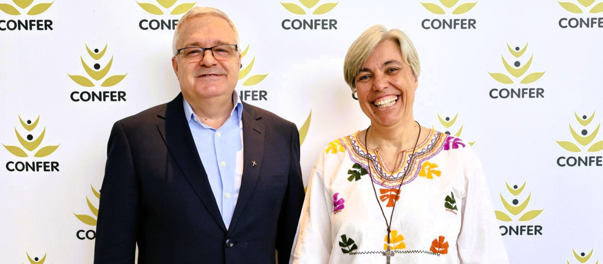 El dominico Jesús Díaz ha sido reelegido presidente de la Confer y Cinta Bayo, de las Esclavas del Divino Corazón. será la nueva vicepresidenta