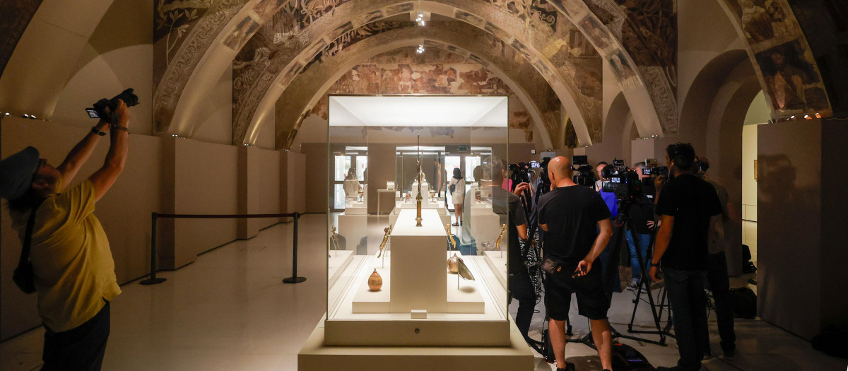 Pinturas murales del Monasterio de Sijena expuestas en el Museo Nacional de Arte de Cataluña