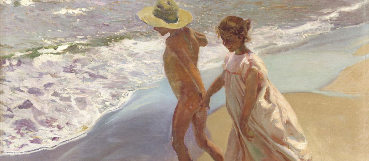 Cuadro 'Al agua', una de las pinturas más conocidas de Joaquín Sorolla
