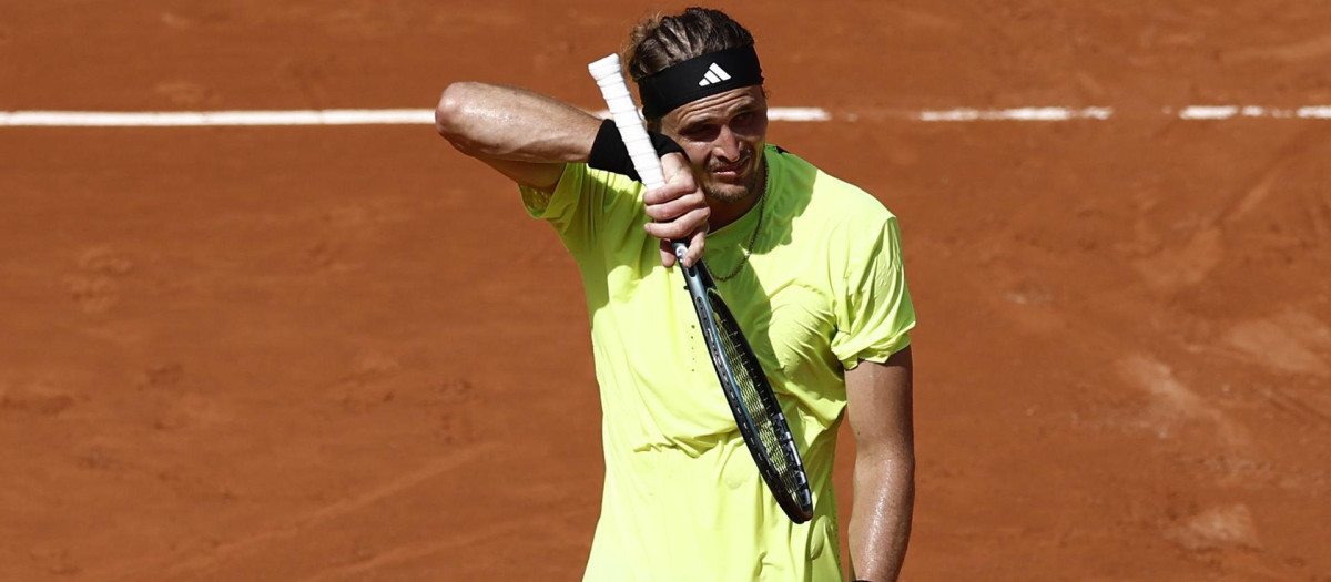 Alexander Zverev, en Roland Garros 2025