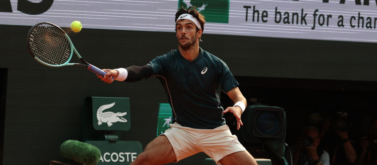 Lorenzo Musetti, en Roland Garros