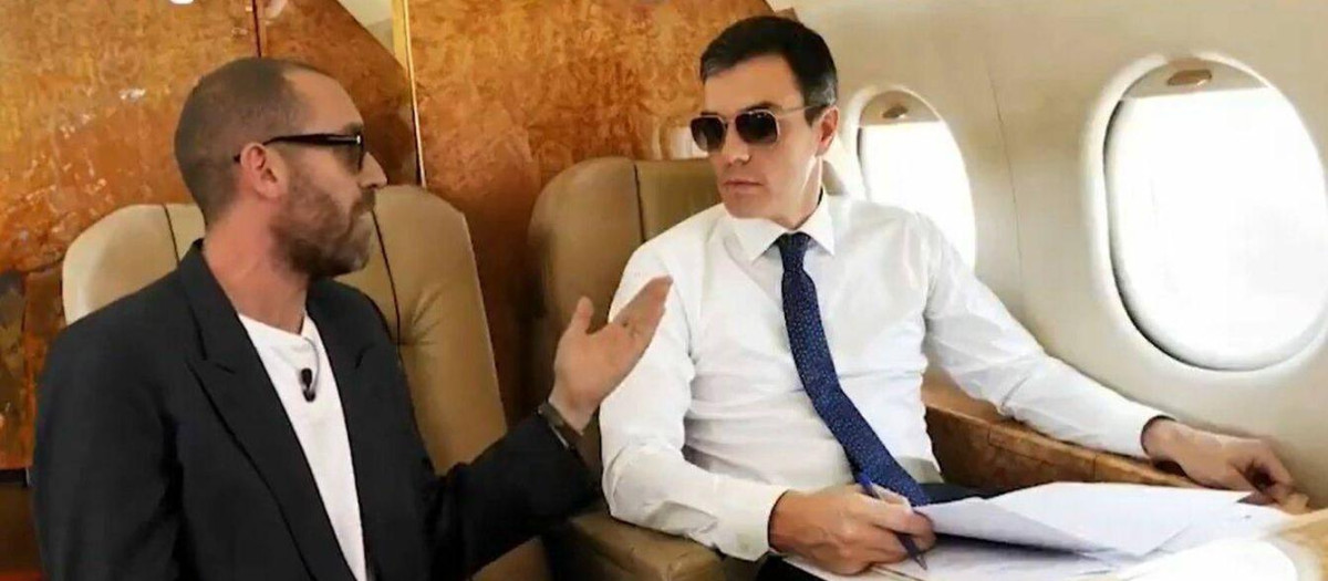 Jorge Ponce se coló en el Falcon con Pedro Sánchez