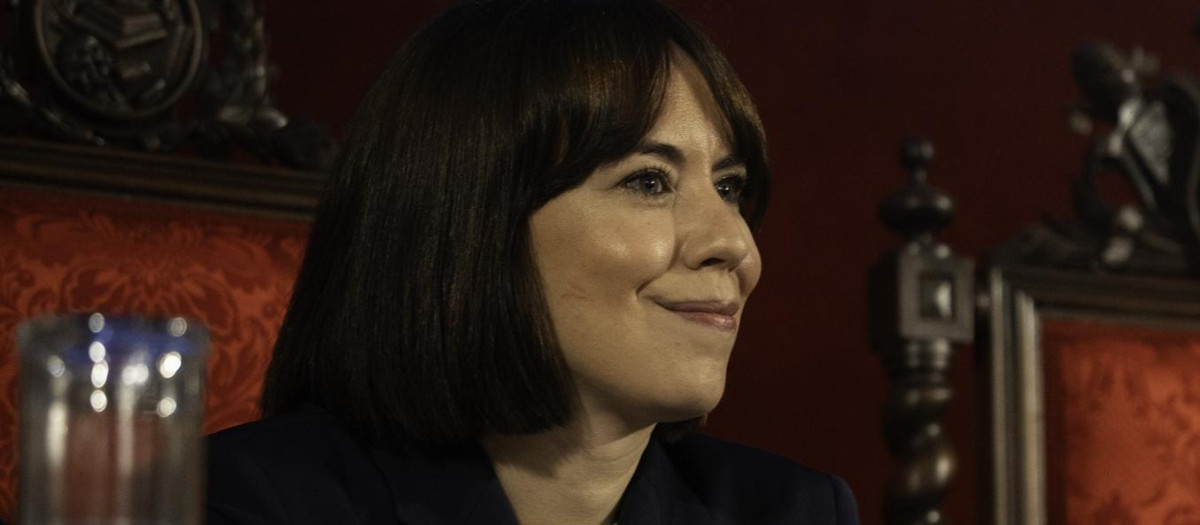 Diana Morant, en un acto en la Universidad de Valencia, el pasado 14 de abril