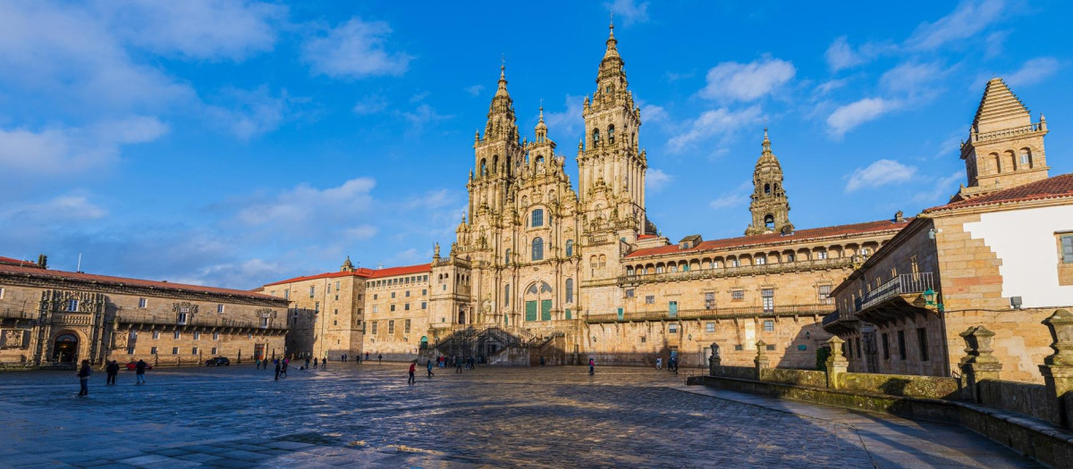 Plaza del Obradorio en Santiago de Compostela.