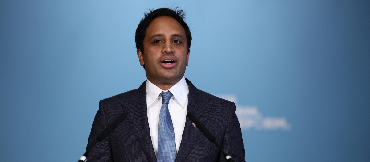El presidente de Reform UK, Zia Yusuf, en Londres