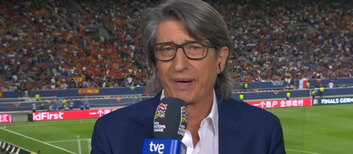 Juan Carlos Rivero, en la previa del partido España-Francia