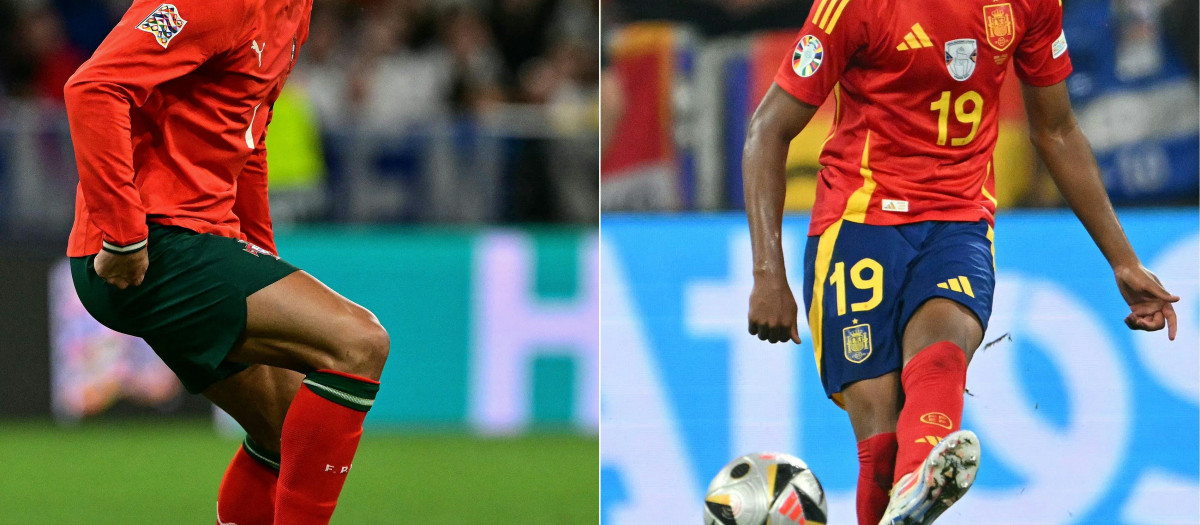 Cristiano Ronaldo y Lamine Yamal son los líderes de Portugal y España