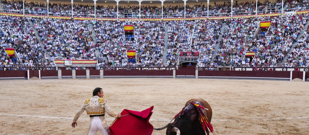Aspecto de la Plaza de Toros de Las Ventas, este sábado