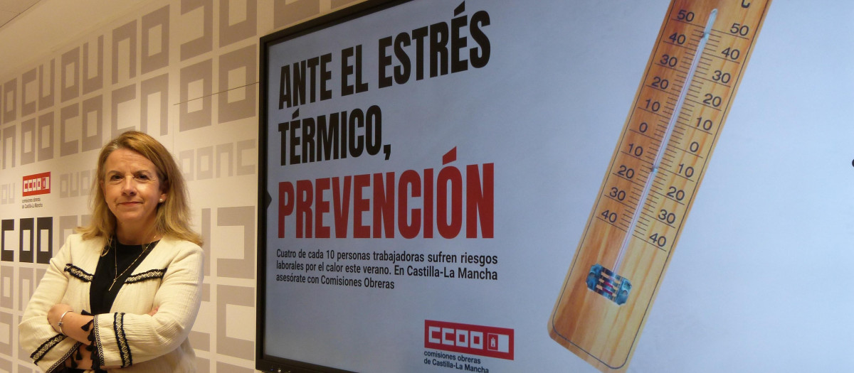 La secretaria regional de Diálogo Social y Salud Laboral de CCOO, Raquel Payo