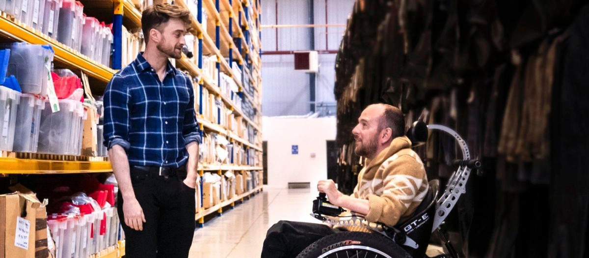 Daniel Radcliffe y David Holmes en el documental David Holmes: El chico que sobrevivió