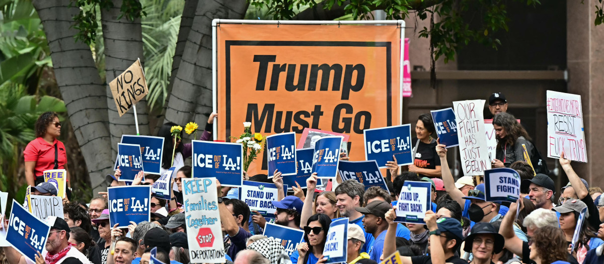 Protestas en Los Ángeles contra Trump