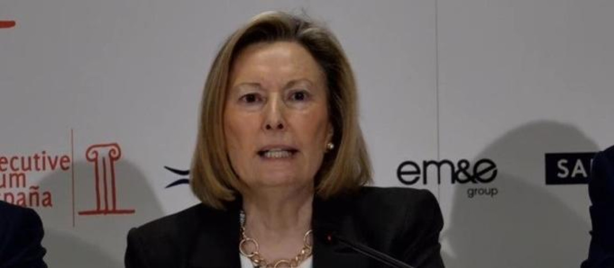 La secretaria de Estado de Defensa, Amparo Valcarce, protagoniza un desayuno informativo organizado por Executive Fórum