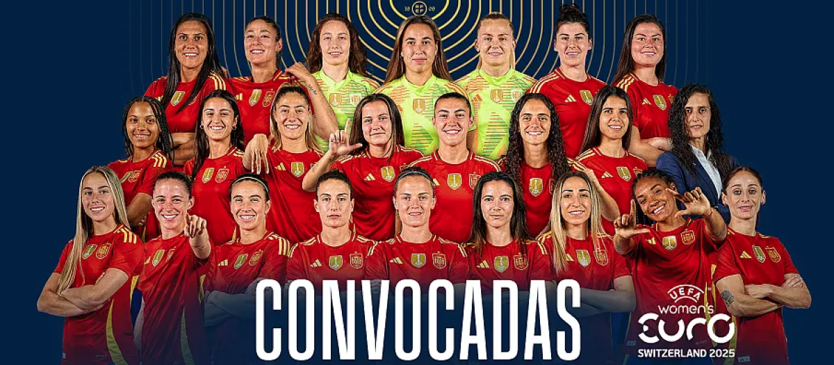 Estas son las 23 convocadas para la Eurocopa 2025